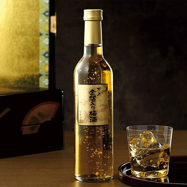 Rượu mơ vẩy vàng Kikkoman 500ml Nhật Bản Rượu tết 2023 Quý Mão