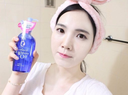 dau tay trang shiseido perfect watery oil senka 230ml nhat ban