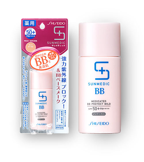 kem nen chong nang shiseido sunmedic medicated bb protect mild spf50pa