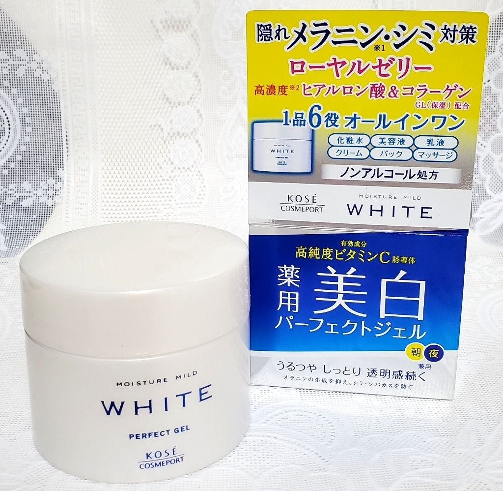 kose white moisture mild perfect gel 6 in 1 japan