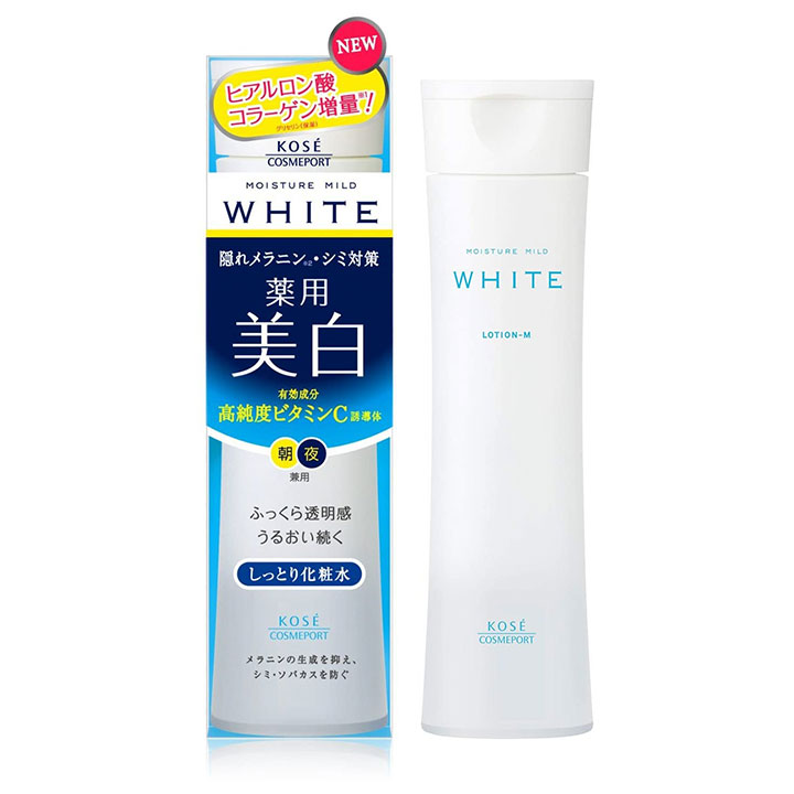nuoc hoa hong kose moisture mild white lotion 180ml