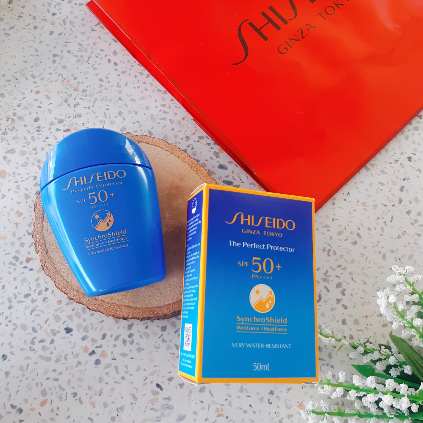 review kem chong nang shiseido the perfect protector spf50 pa nhat ban