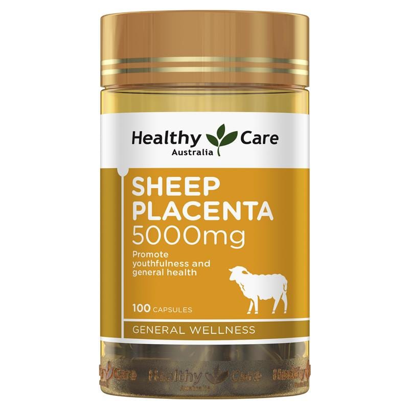 vien uong nhau thai cuu healthy care sheep placenta 5000mg