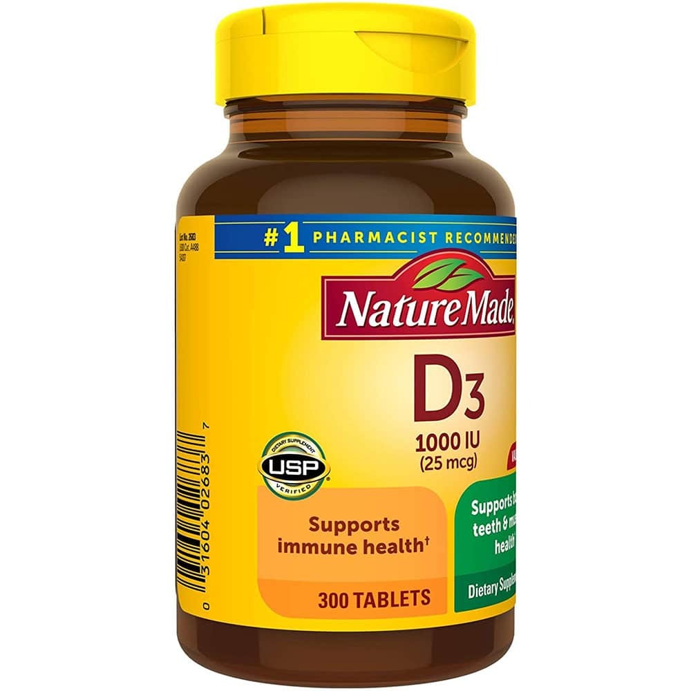 Vitamin D3 Nature Made 1000 IU 300 vien