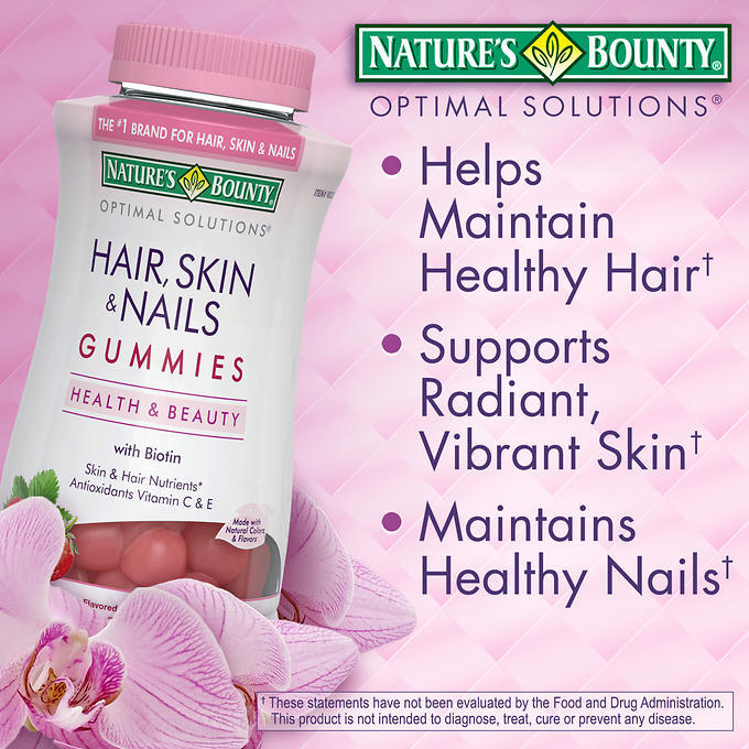 Kẹo dẻo đẹp da tóc và móng Nature's Bounty Hair Skin & Nails Gummies - Mỹ  Phẩm Nhật Bản Nội Địa Xách Tay Chính Hãng Uy Tín Nhất
