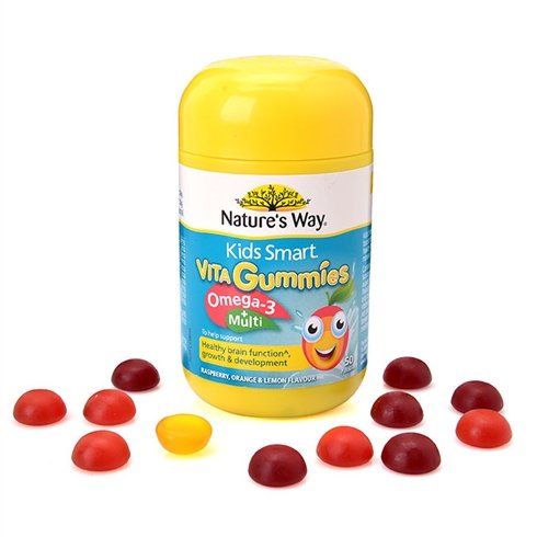 nature s way kids smart vita gummies omega 3 multi 50