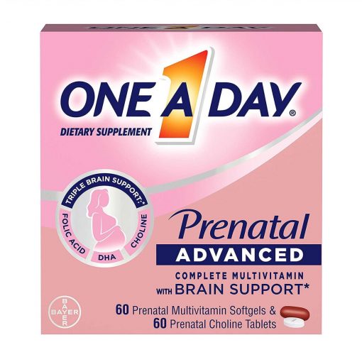 vien bo cho ba bau one a day prenatal advanced multivitamin choline 60 gels 60 tablets