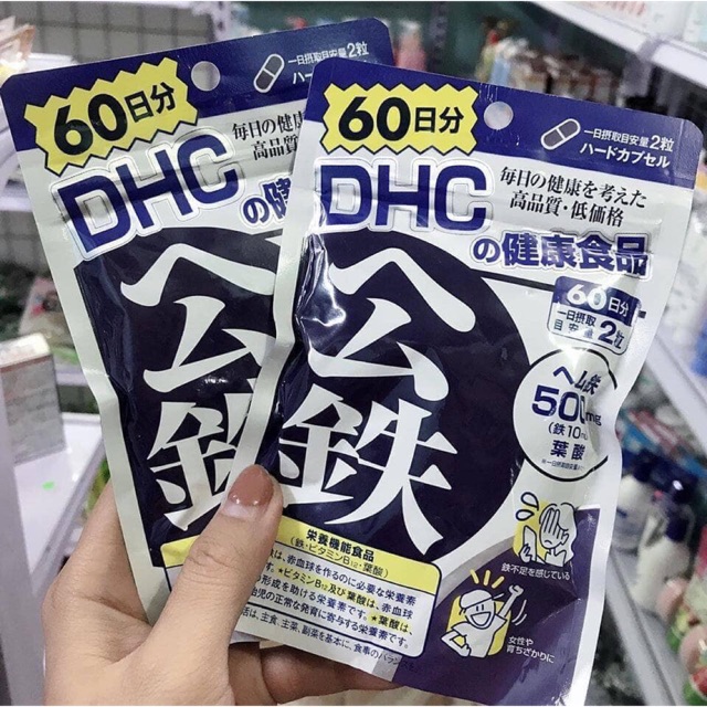 Viên uống bổ sung sắt DHC Nhật Bản nội địa 60 ngày được ưa chuộng