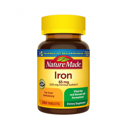 vien uong bo sung sat nature made iron 65 mg
