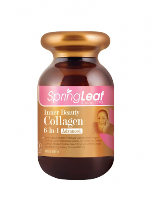 vien uong collagen spring leaf inner beauty 6 in 1 advanced