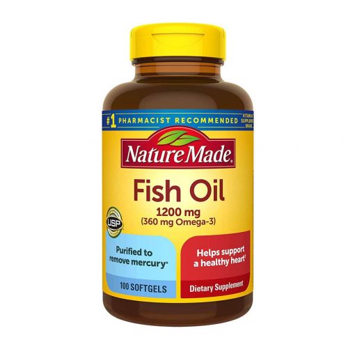 vien uong dau ca nature made fish oil 1200 mg 360 mg omega 3