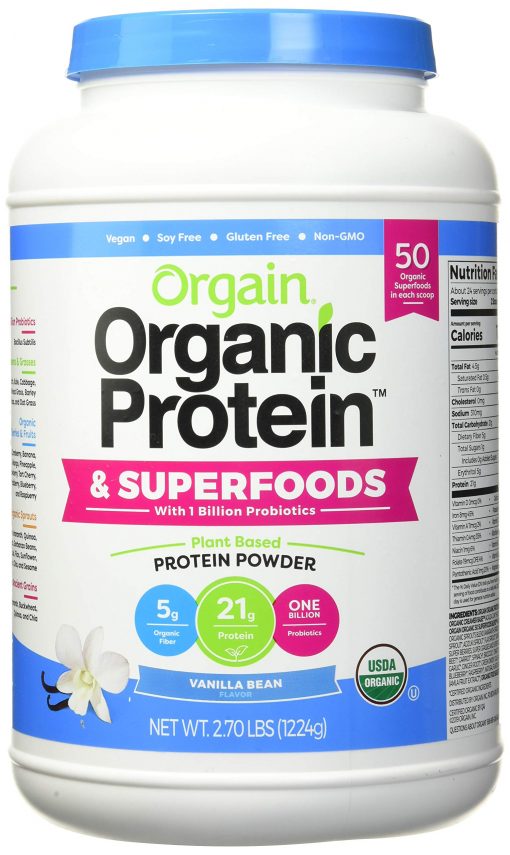 protein huu co orgain organic protein 50 superfoods usa