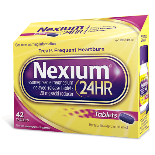 Nexium 24HR Capsules 42 tablets