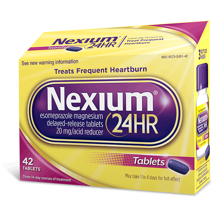 Nexium 24HR Capsules 42 tablets