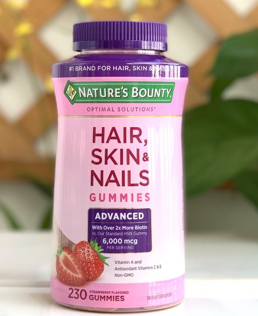 keo deo natures bounty advanced hair skin nails gummies