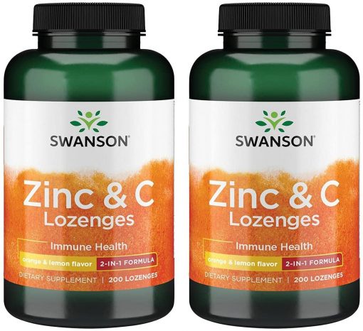 vien keo ngam bo sung kem va vitamin c swanson zinc c lozenges