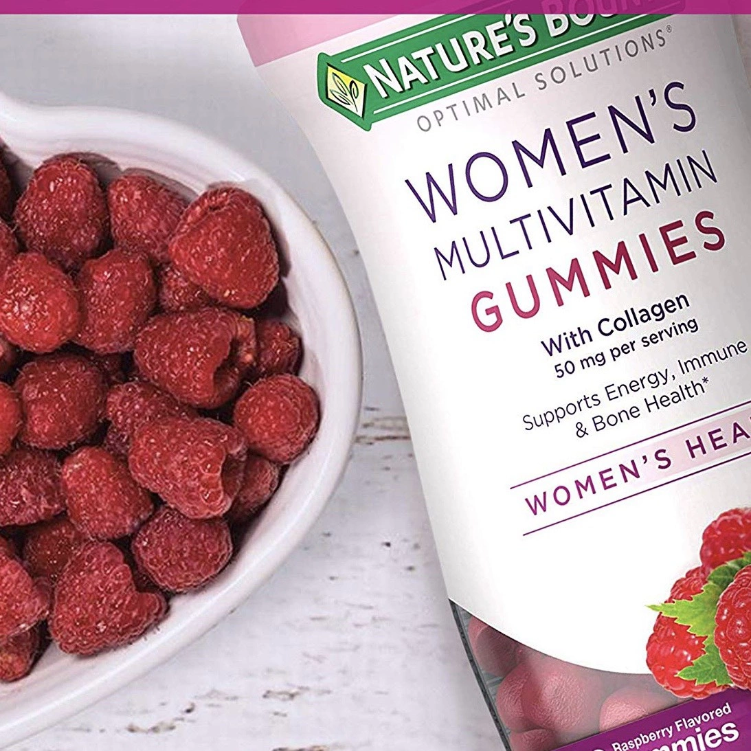 vitamin cho nu natures bounty womens multivitamin gummies with collagen