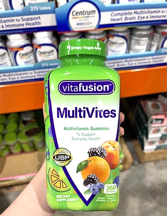 keo deo bo sung multivitamin vitafusion multivites gummies review
