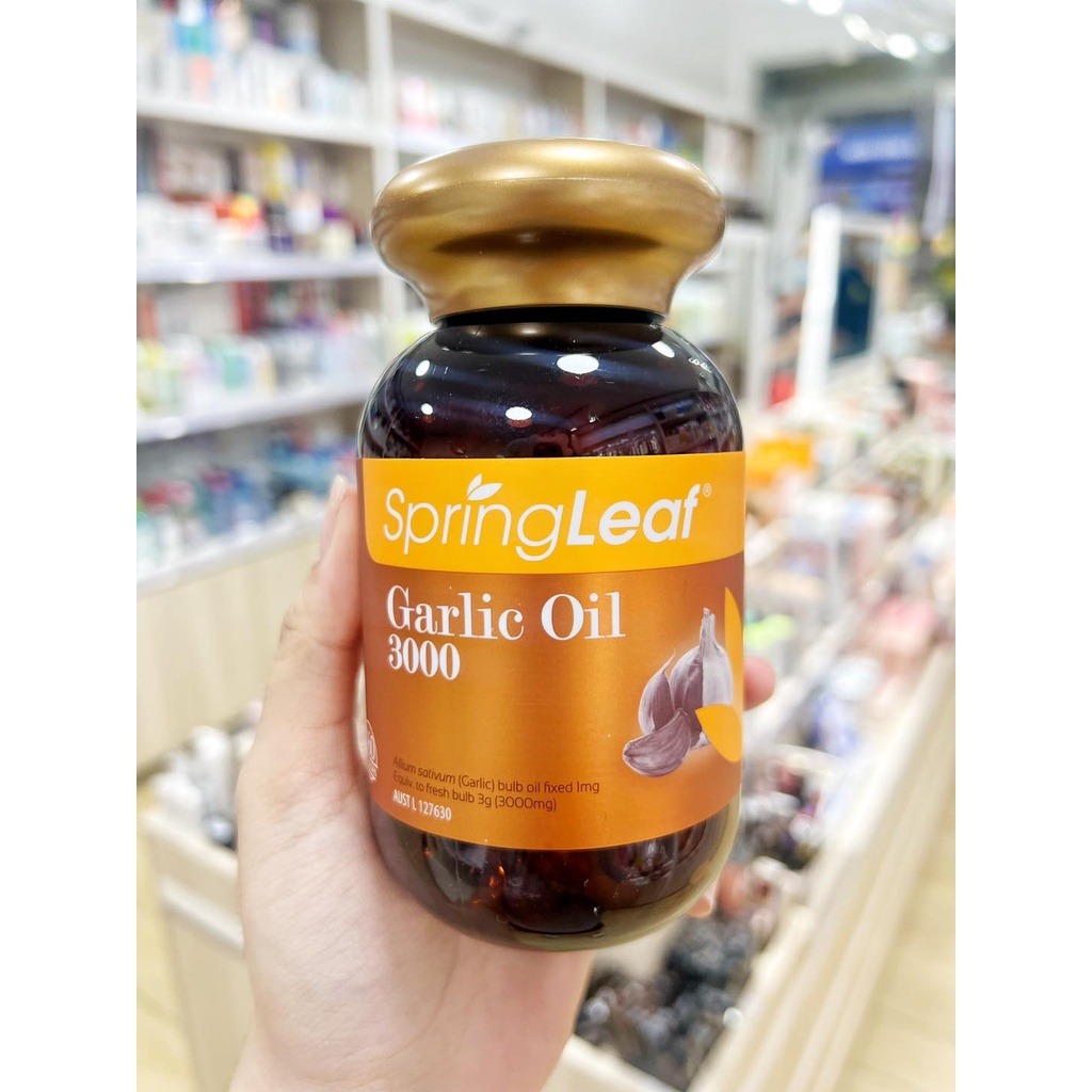 vien uong tinh dau toi spring leaf garlic oil 3000mg uc review