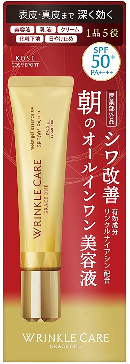 wrinkle care grace one moist gel essence uv spf50 pa