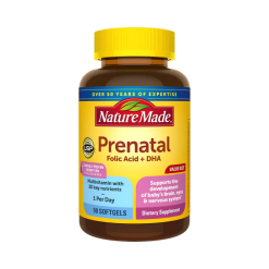 vitamin me bau nature made prenatal folic acid dha 90 vien