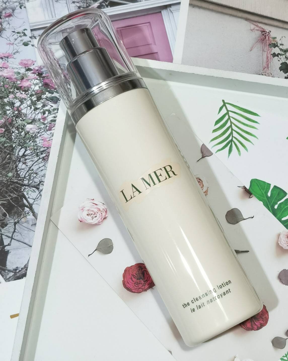 cach dung la mer the cleansing lotion