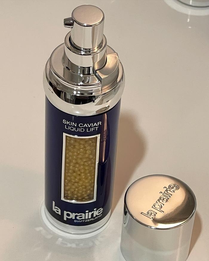 cach dung la prairie skin caviar liquid lift review