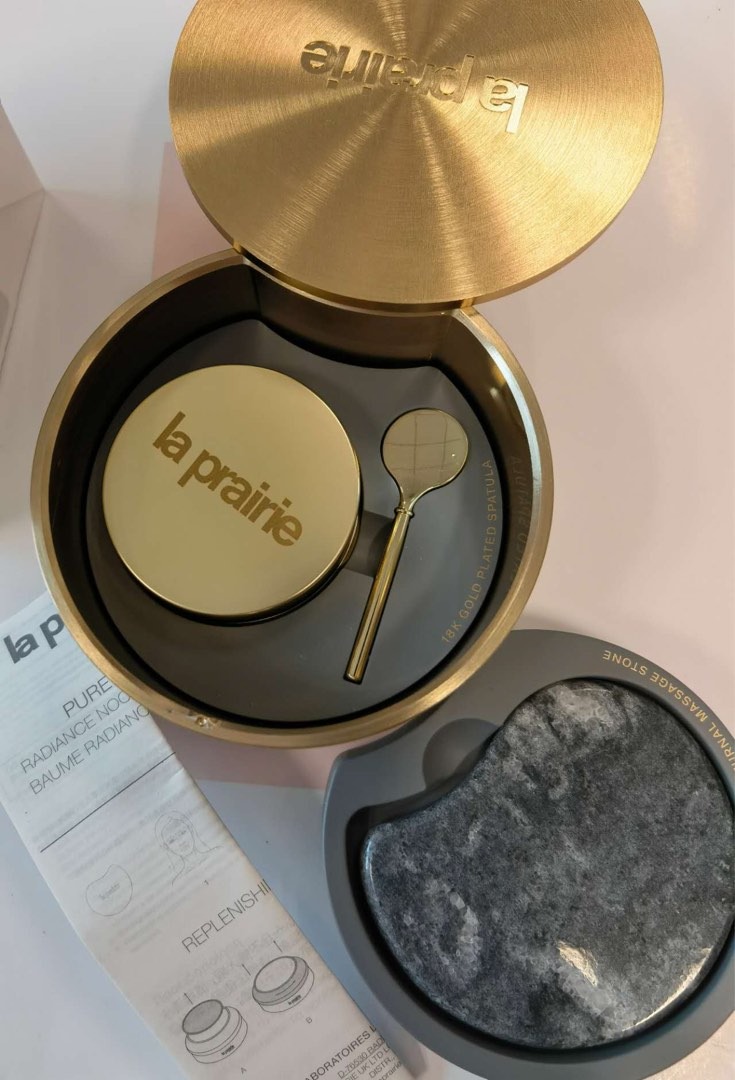 cach dung review la prairie pure gold radiance nocturnal balm 60ml