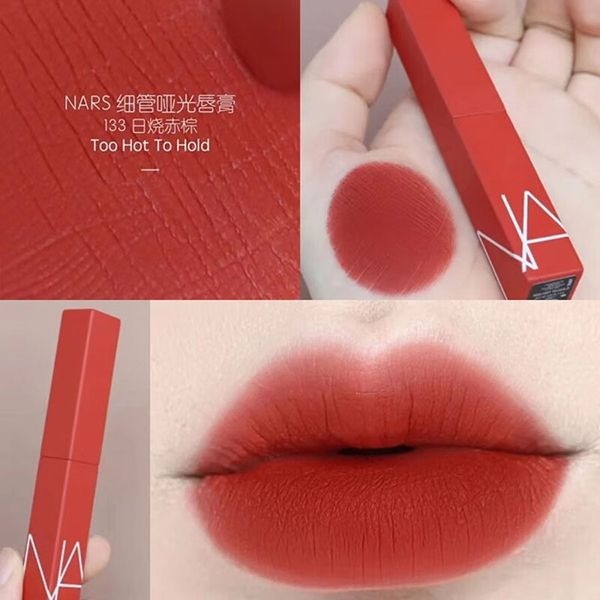 son nars mau 133 powermatte lipstick too hot to hold 133 do cam chay