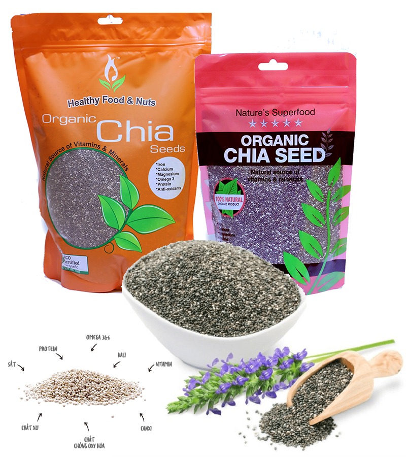 hat chia huu co organic chia seed healthy food nuts 1kg