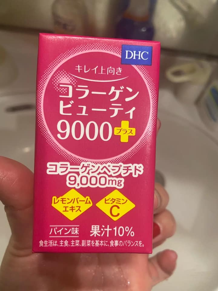 review nuoc uong dhc collagen 9000mg plus nhat ban