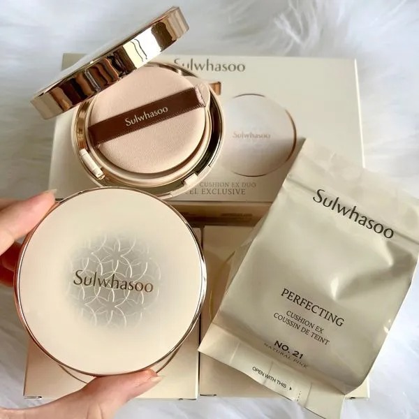 phan nuoc sulwhasoo perfecting cushion ex spf50 pa han quoc review
