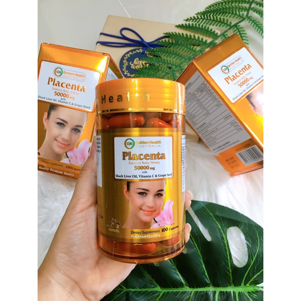 review vien uong nhau thai cuu placenta 50000mg golden health
