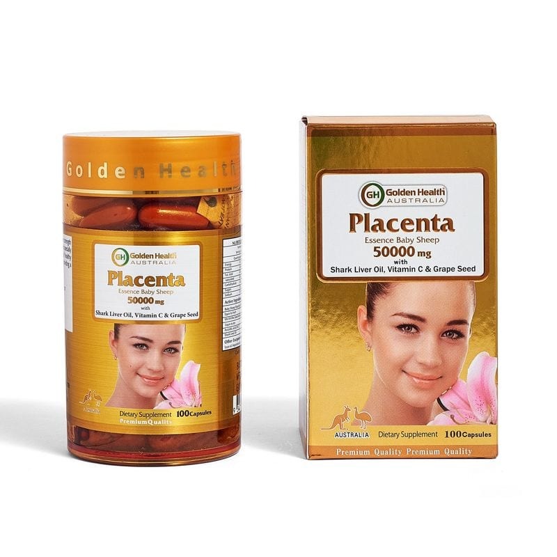 vien uong nhau thai cuu placenta 50000mg golden health