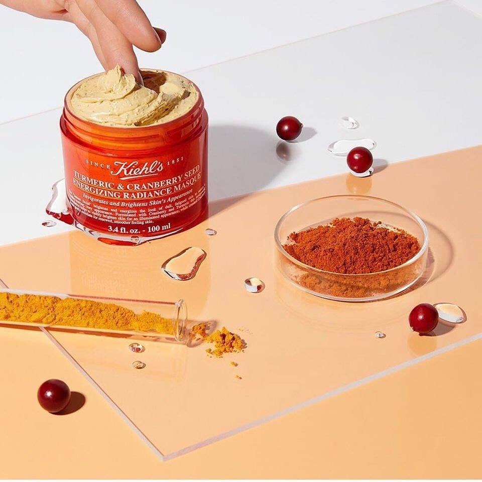 review mat na nghe kiehls tumeric cranberry seed energizing radiance masque 75ml 100ml