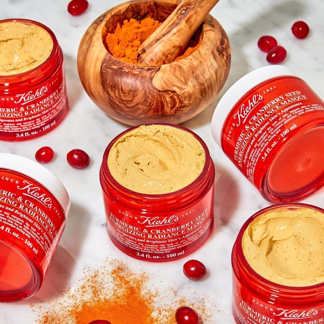 review mat na nghe kiehls tumeric cranberry seed energizing radiance masque