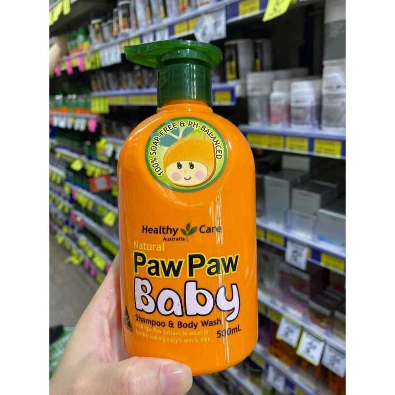 sua tam goi cho be paw paw baby healthy care 500ml review
